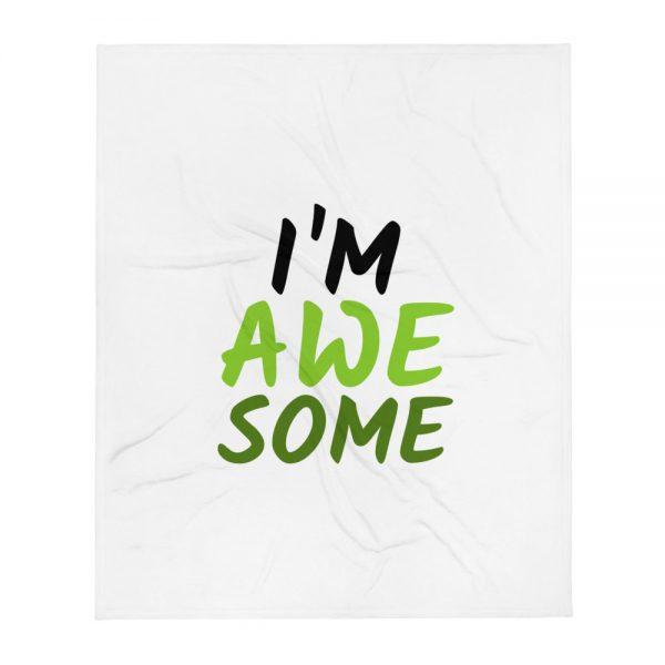 "I'm Awesome" Throw Blanket